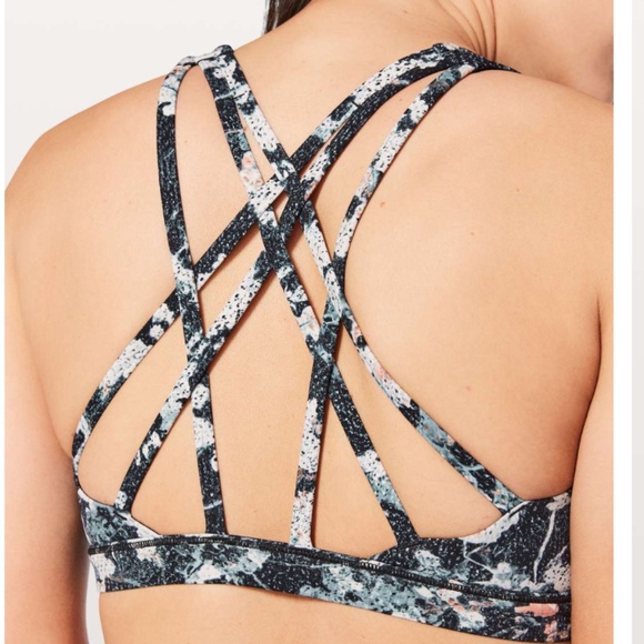 Lululemon Free To Be Serene Bra Sz 8 Spring Bloom Multi - Picture 2 of 12